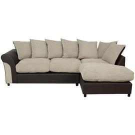 Argos Home Harry Large Right Corner Fabric Sofa - Natural