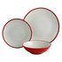 Argos Home 12 Piece Two-Tone Dinner Set - Red