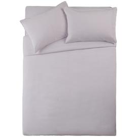 Habitat Cotton Rich 180 TC Plain White Bedding Set - King