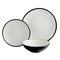 Argos Home 12 Piece Two-Tone Dinner Set - Black