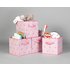 Argos Home Set of 4 Pink Star Canvas Boxes