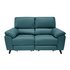 Argos Home Elliot 2 Seater Leather Mix Recliner Sofa - Teal