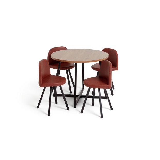 Argos round discount table and chairs