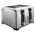 Russell Hobbs Worcester 4 Slice Toaster - Stainless Steel