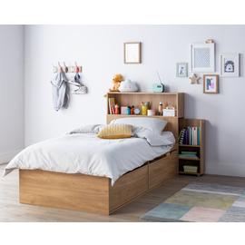 Argos Home Lloyd Oak Effect Cabin Bed, Headboard & Storage