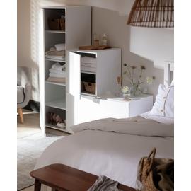 Argos Home Malibu Stepped Small Storage Wardrobe - White