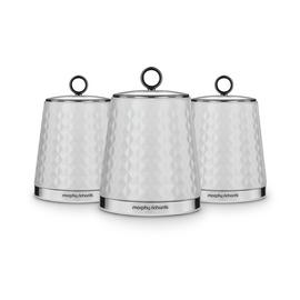 Morphy Richards 3 Piece Storage Jars - White