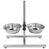 Stainless Steel Dual Pet Dining SetLarge