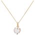 Revere 9ct Gold Heart Pendant 16 Inch Necklace