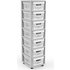 Curver Infinity 7 Drawer Tower - Grey & White