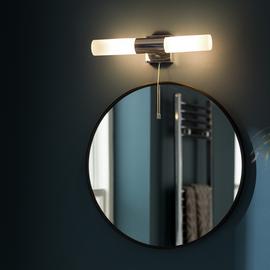 Argos Home Twin 2 Light Bathroom Wall Light - Chrome