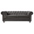 Argos Home Chesterfield 3 Seater Velvet Sofa - Charcoal