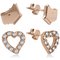 Radley Rose Gold Plated Silver Dog and Heart Earrings