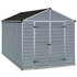 Palram Skylight Plastic 8 x 12ft Shed - Dark Grey