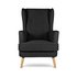 Argos Home Callie Fabric Wingback Chair - Charcoal