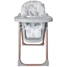 My Babiie MBHC8 Premium Highchair - Rose Gold Grey