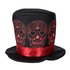 Halloween Day of the Dead Black & Red Top Hat