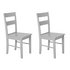 Argos Home Chicago Pair of Dining ChairsGrey