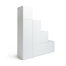 Argos Home Malibu Stepped Large Storage Wardrobe - White