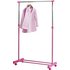 Argos Home Adjustable Chrome Plated Clothes Rail - Pink