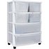 Argos Home 6 Drawer White Plastic Wide Tower Storage Unit
