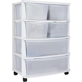 Argos Home 6 Drawer Plastic Wide Tower Storage Unit