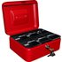 Cathedral 8 Inch Lockable Cash Box - Red