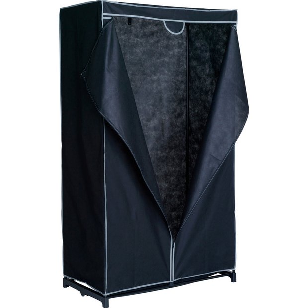 Buy HOME Single Fabric Covered Clothes Rail Black at Argos.co.uk