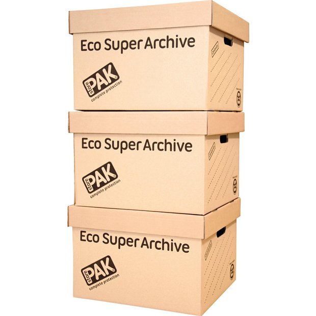 Buy StorePAK Ecohome Super Archive Storage Boxes Set of 3 at Argos.co
