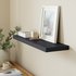 Argos Home Glenmore 80cm Floating Shelf - High Black Gloss