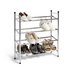 Argos Home 4 Shelf Ext Shoe Storage Rack - Chrome Plated
