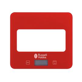 Russell Hobbs Square Digital Scale - Red