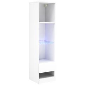GFW Galicia Wall Mounted Narrow LED Bookcase