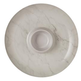 Argos Home Everyday Luxe Marble Melamine Crudite Dish