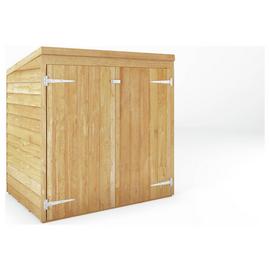 Mercia Wooden 5 x 3ft Overlap Pent Mower Store