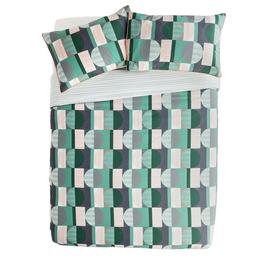 Argos Home Geo Squares Printed Bedding Set - Kingsize