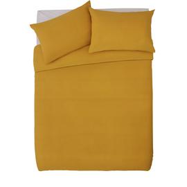Habitat Cotton Rich 180 TC Plain Yellow Bedding Set - Double