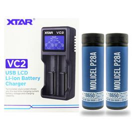 XTAR VC2 Lithium-ion Battery Charger Bundle