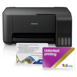 Epson EcoTank ET-2710 Wireless Printer, Unlimited Print Card