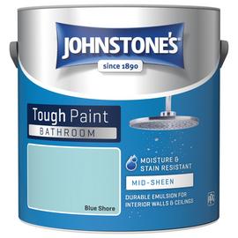 Johnstone's Bathroom Mid Sheen Paint 2.5L - Blue Shore