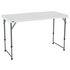 Lifetime 4ft Adjustable Height and Foldable Steel Table