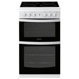 Indesit ID5V92KMW 50cm Single Oven Electric Cooker - White