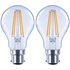 Argos Home 7W LED Standard Filament BC Light Bulb2 Pack
