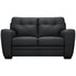 Argos Home Raphael Compact 2 Seater Leather Mix SofaBlack