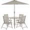 Argos Home Milan 4 Seater Metal Patio Set - Mink