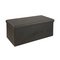 Argos Home Extra Large Faux Leather Stitched Ottoman - Black