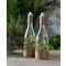 Argos Home Set of 2 Jute Tabletop Bottle Lanterns