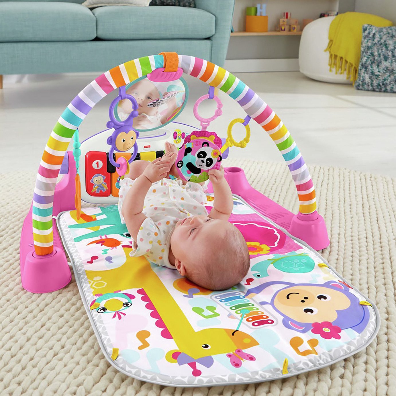 fisher price kick and play piano argos