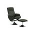 Argos Home Rowan Fabric Swivel Chair & Footstool - Charcoal