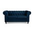 Argos Home Chesterfield 2 Seater Velvet Sofa - Blue